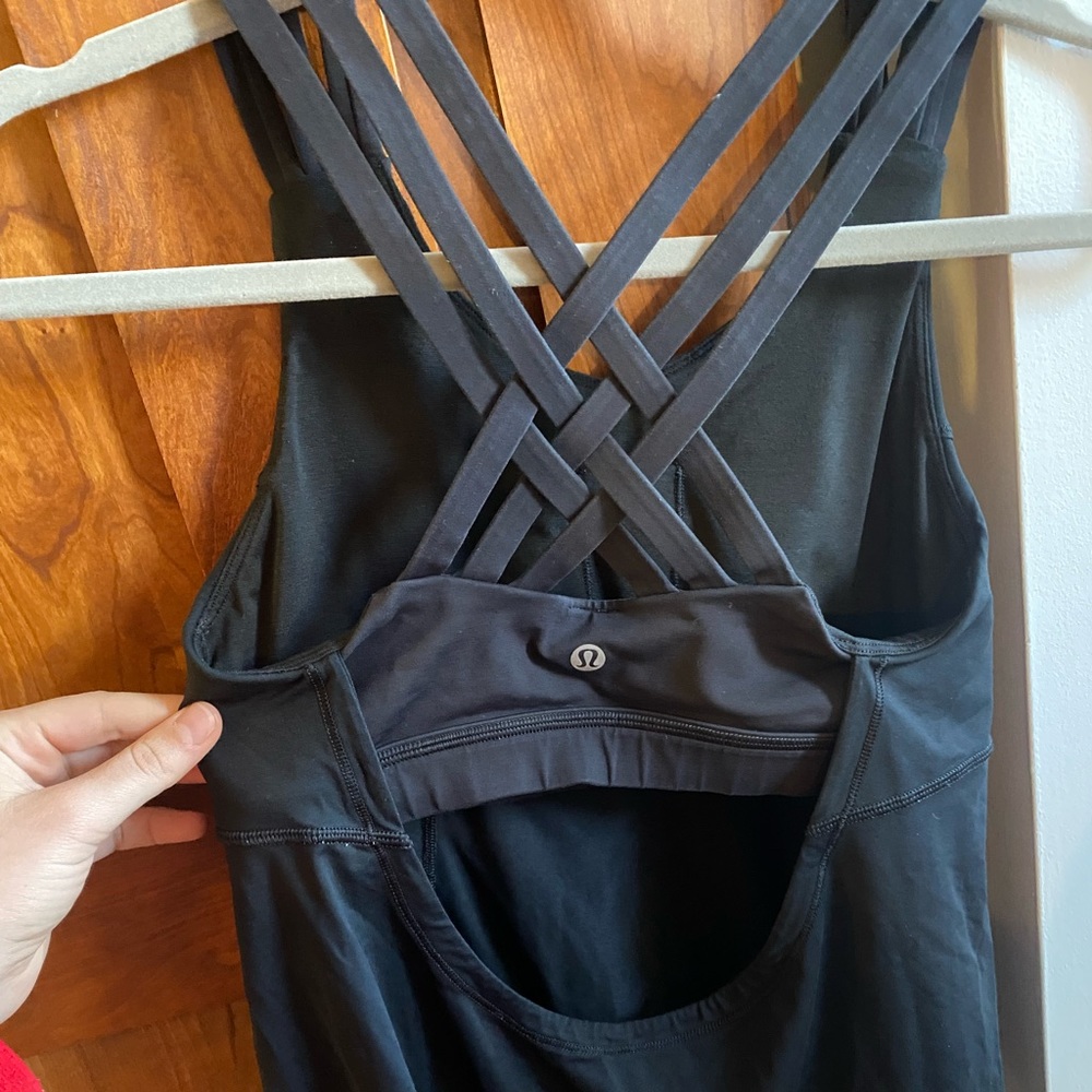 lululemon energy bra + shirt